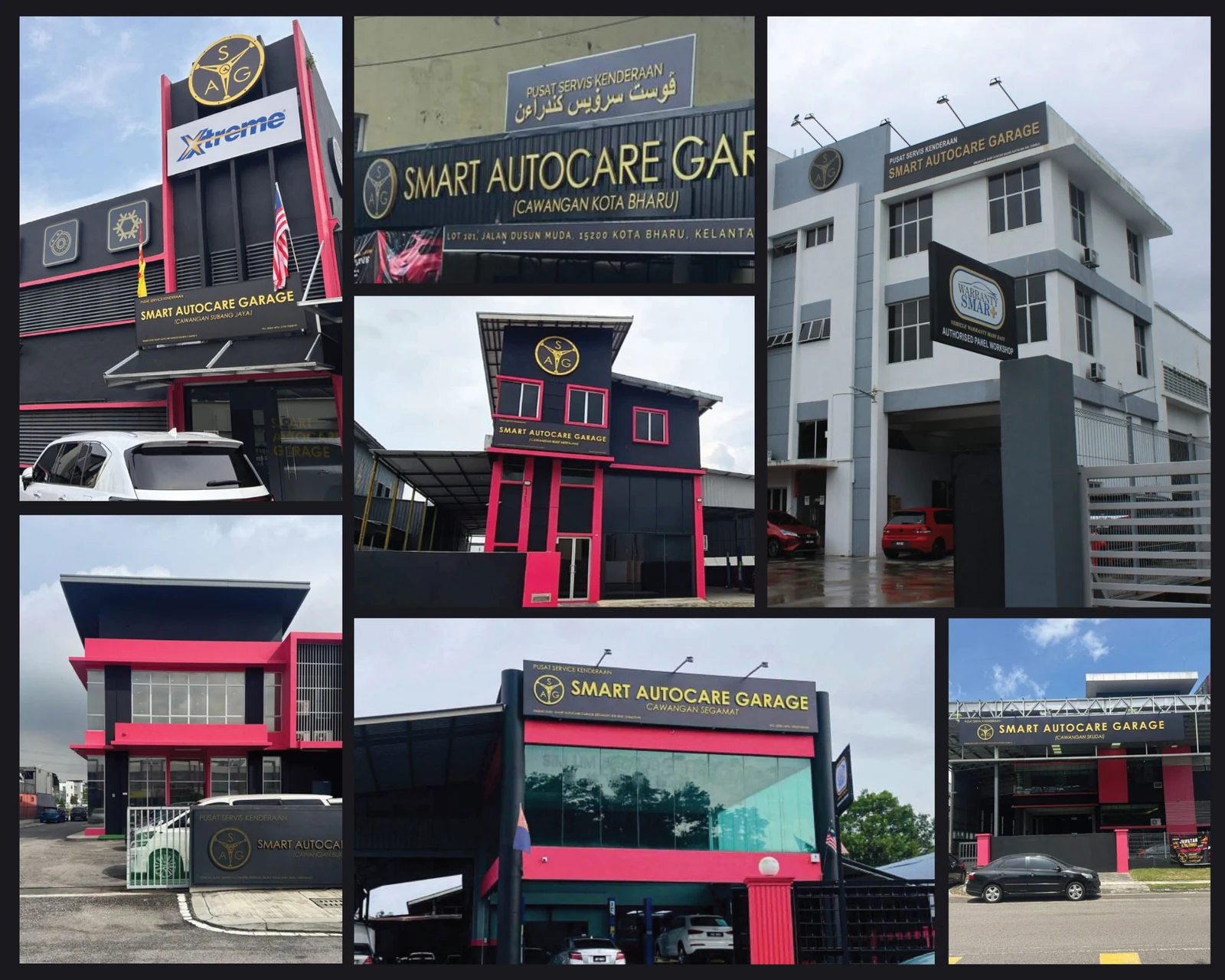 SAG workshop branches across Malaysia